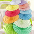 China Wholesale Flowerstissue Paper Fan for Home Decoration